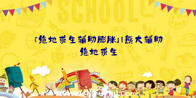 「绝地求生辅助膨胀」|熊大辅助绝地求生